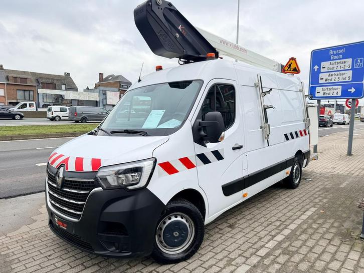 Renault Master Hoogtewerker 12,5m 2020 109dkm 2.3dci 3zitpl, Auto's, Bestelwagens en Lichte vracht, Bedrijf, ABS, Achteruitrijcamera