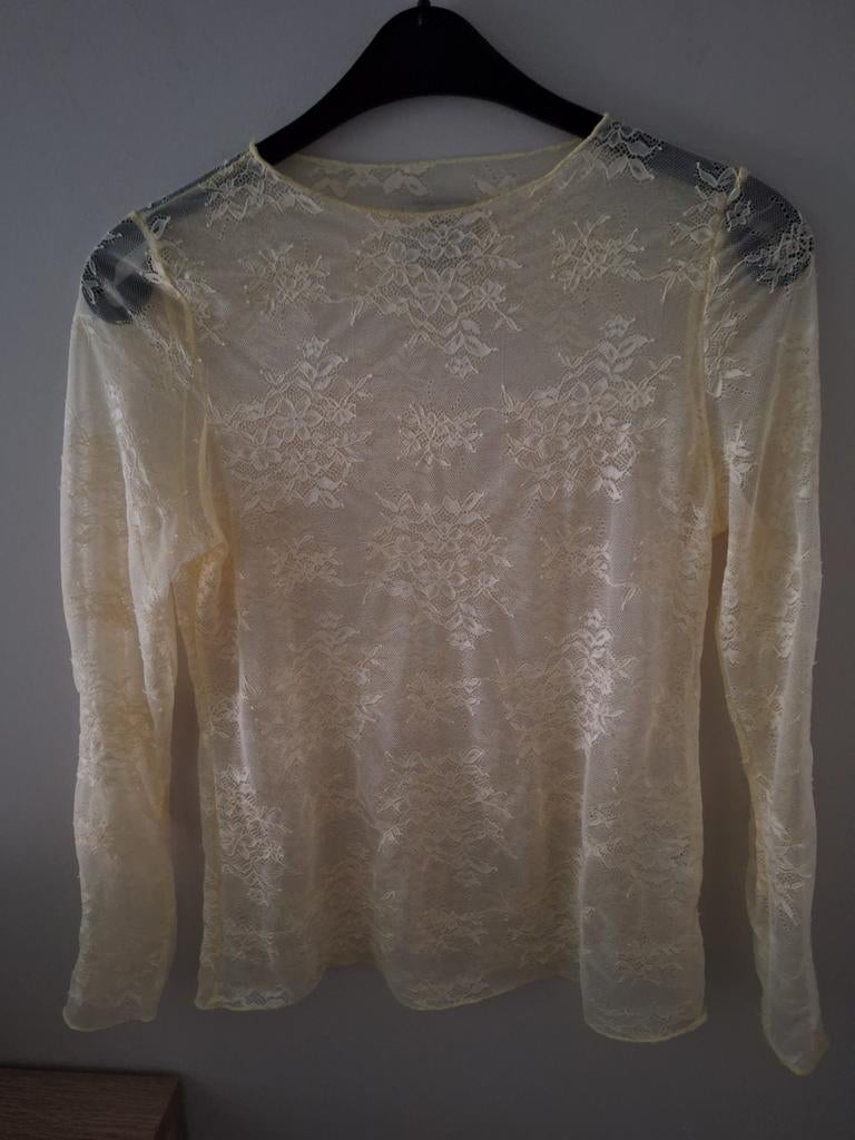 Nieuwe kanten blouse TU lichtgeel, Kleding | Dames, Blouses en Tunieken, Ophalen of Verzenden