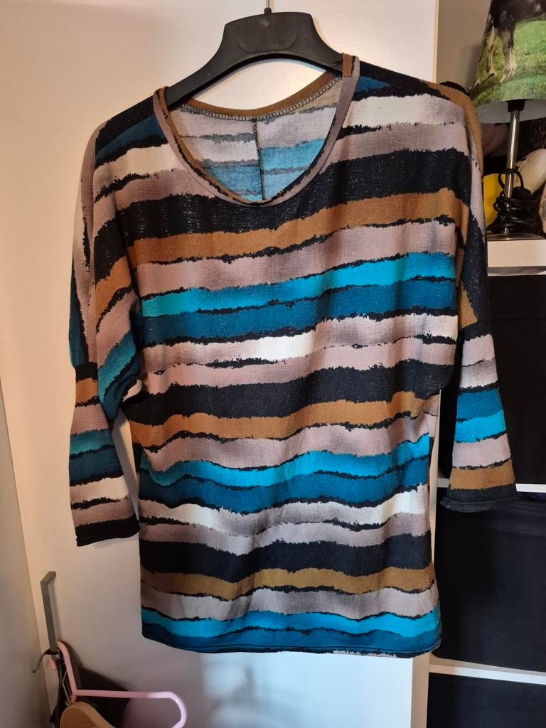 Bloesje met driekwart mouwen maat 40 goede staat, Kleding | Dames, T-shirts, Ophalen of Verzenden, Maat 38/40 (M)