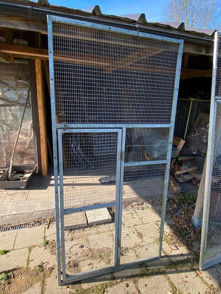 volière aluminium draadpanelen, Dieren en Toebehoren, Vogels | Hokken en Kooien, Gebruikt, Volière, Aluminium, Ophalen