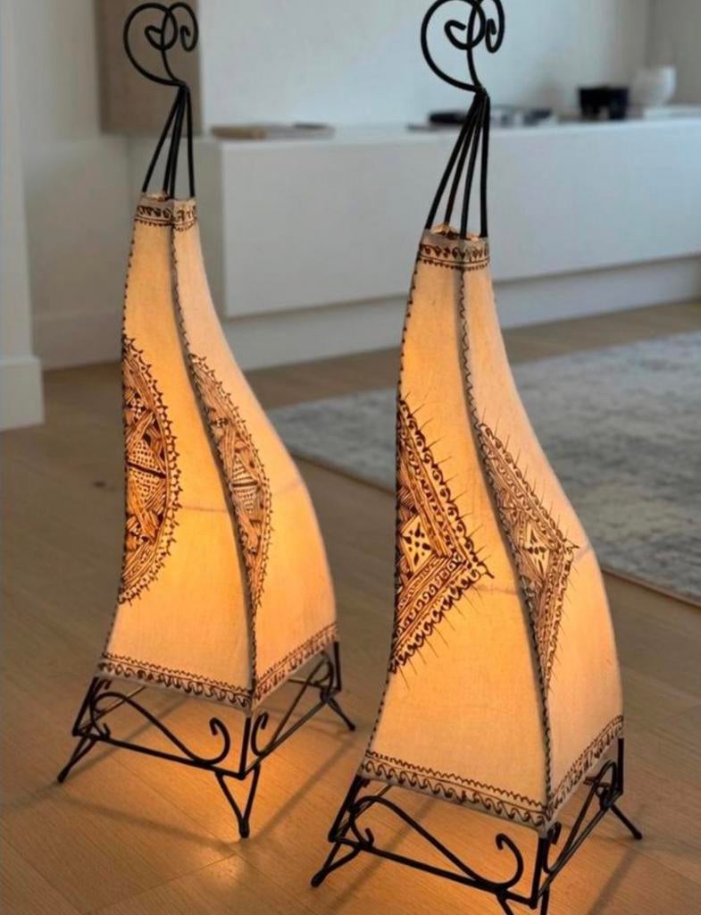 Marokkaanse tafellampen, oosterse sfeer, schemerlampen, Huis en Inrichting, Ophalen, Zo goed als nieuw