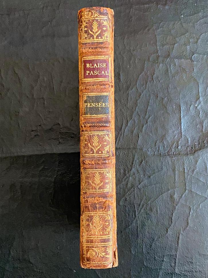 Blaise Pascal "Pensées" - Uitgave jaar 1882, Antiek en Kunst, Antiek | Boeken en Manuscripten, Ophalen of Verzenden