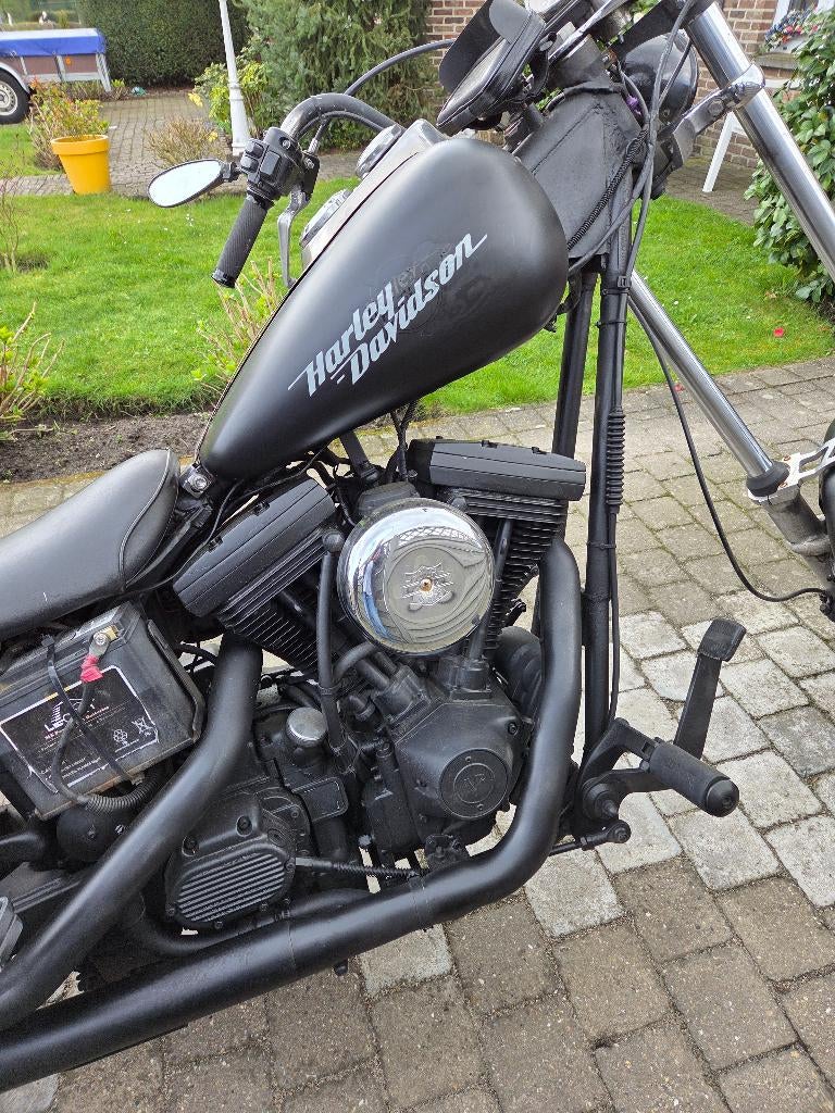 nette zwarte klassieke dyna chopper, bouwjaar 1998., Motos, Motos | Harley-Davidson, Particulier, Chopper, plus de 35 kW, 2 cylindres