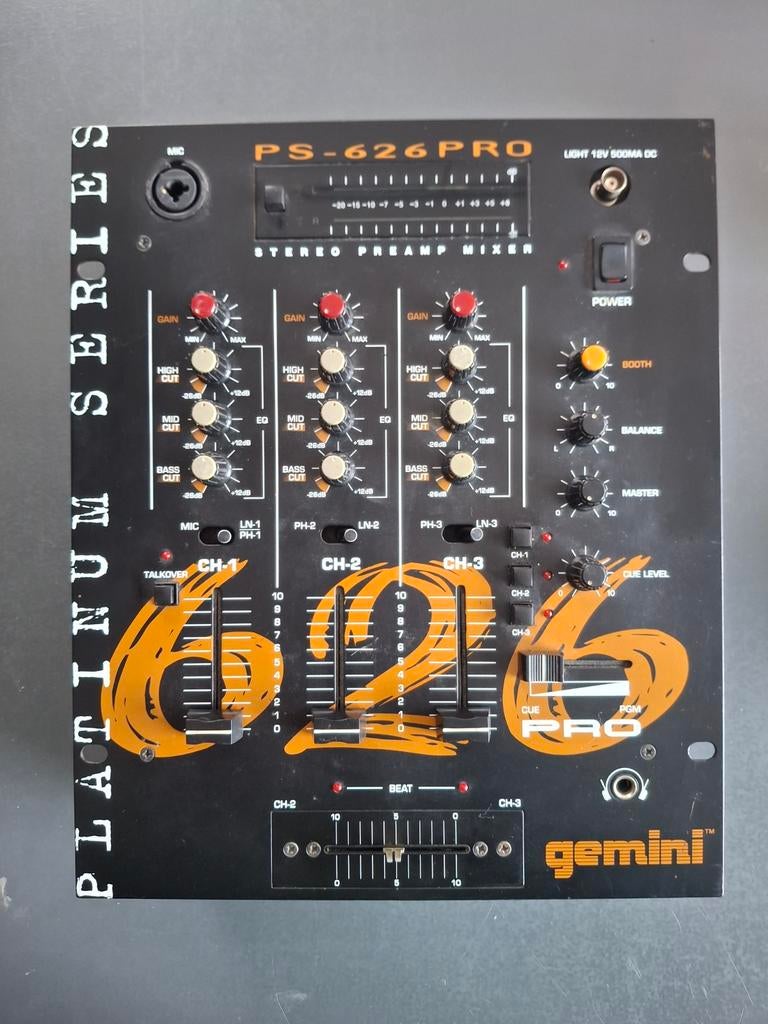 3-kanaals mengpaneel, Muziek en Instrumenten, Ophalen, Gebruikt, Minder dan 5 kanalen, Microfooningang