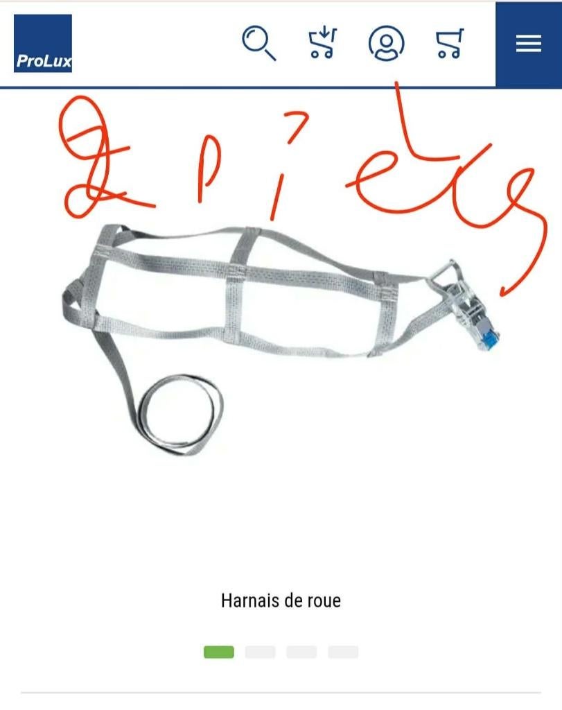 Wielharnassen Prolux (2 stuks) - slepen en pechhulp, Ophalen, Gebruikt, Overige merken, Overige Auto-onderdelen