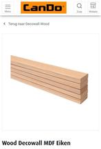 CanDo Decowall houten latten voor lattenwand MDF eik, Doe-het-zelf en Bouw, Hout en Planken, Ophalen, 25 tot 50 mm, Overige typen
