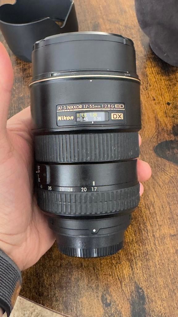 Nikon 17-55mm f2.8 AF-S DX ED, Ophalen, Zo goed als nieuw