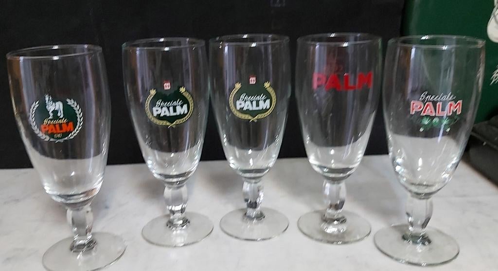 Palm kelk glazen 5 stuks, Enlèvement ou Envoi, Palm