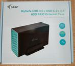External case voor 2 HDD, Computers en Software, Dockingstations, Ophalen, Zo goed als nieuw, USB-hub, I-tec