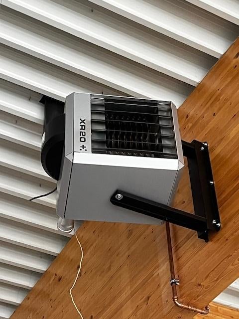 Réchauffeur d'air au gaz., Enlèvement, Comme neuf, Autres types