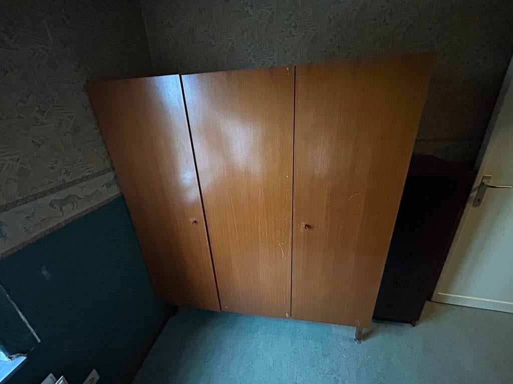 Vintage opbergkast met lade – ideale functionele kast, Huis en Inrichting, Kasten | Overige, Zo goed als nieuw, Ophalen