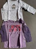 2 t-shirts lange mouwen obaïbi, Kinderen en Baby's, Babykleding | Maat 86, Ophalen of Verzenden, Zo goed als nieuw, Meisje, Shirtje of Longsleeve