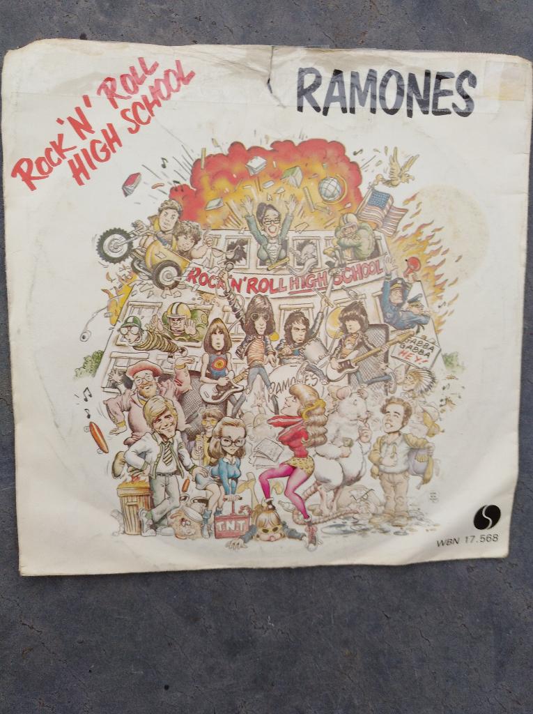 RAMONES: "Rock 'n' roll highschool"- PUNKROCKTOPPER!, Cd's en Dvd's, Vinyl Singles, 7 inch, Single, Zo goed als nieuw, Rock en Metal