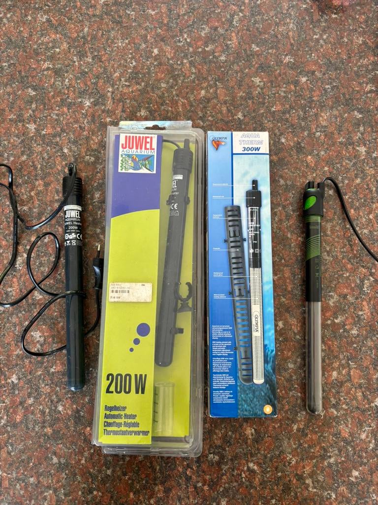 4x aquarium verwarming, Animaux & Accessoires, Poissons | Aquariums & Accessoires, Enlèvement ou Envoi, Chauffage, Comme neuf