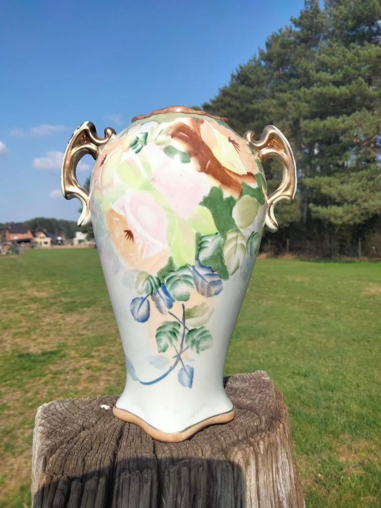 Jugendstil Reinhold Schlegelmilch vaas porselein Art Nouveau, Antiek en Kunst, Ophalen of Verzenden