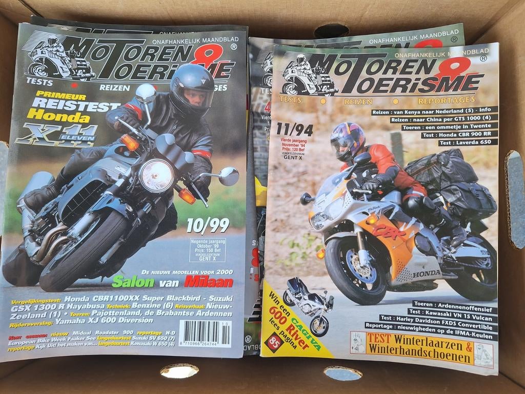 Magazines Motoren en Toerisme en Motorrijder., Livres, Motos, Enlèvement