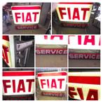 GRANDE ENSEIGNE FIAT SERVICE - SIXTIES, Antiquités & Art, Enlèvement