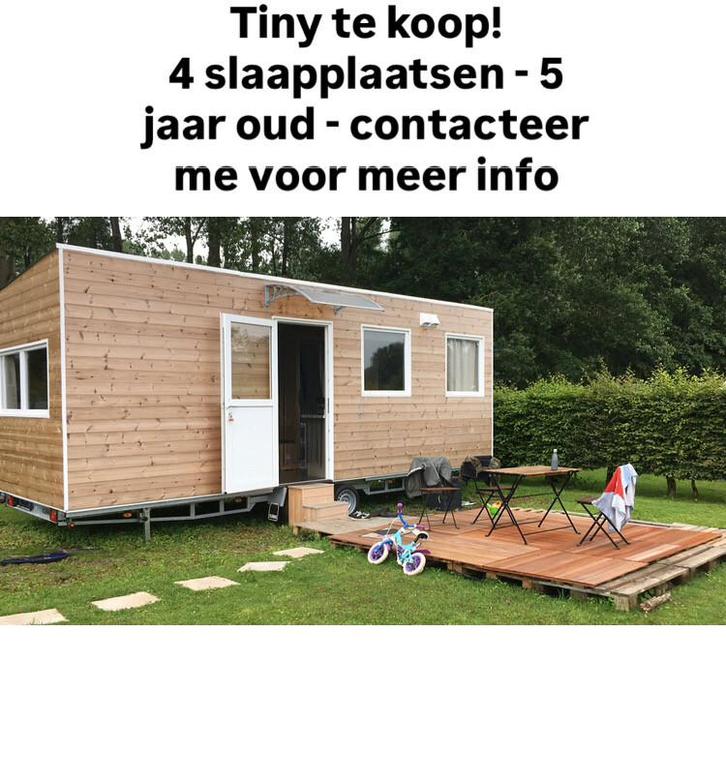 TINY house te koop, Caravans en Kamperen, Stacaravans, tot en met 4, Ophalen