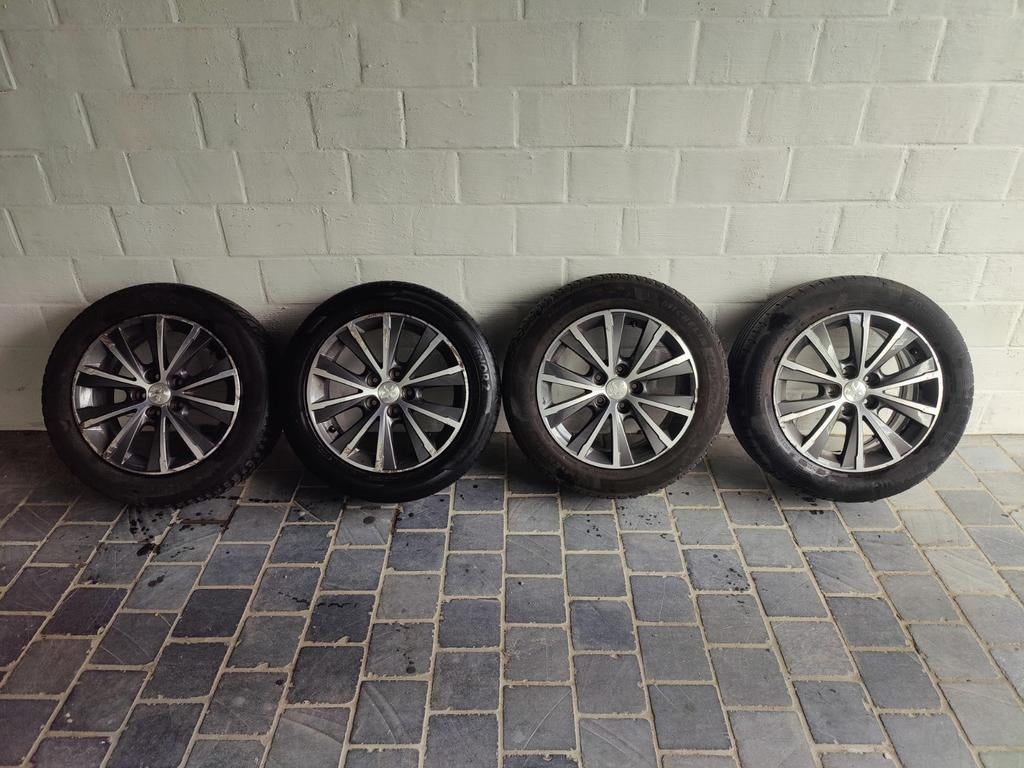Originele velgen + banden Peugeot in gebruikte staat, Ophalen, Band(en)