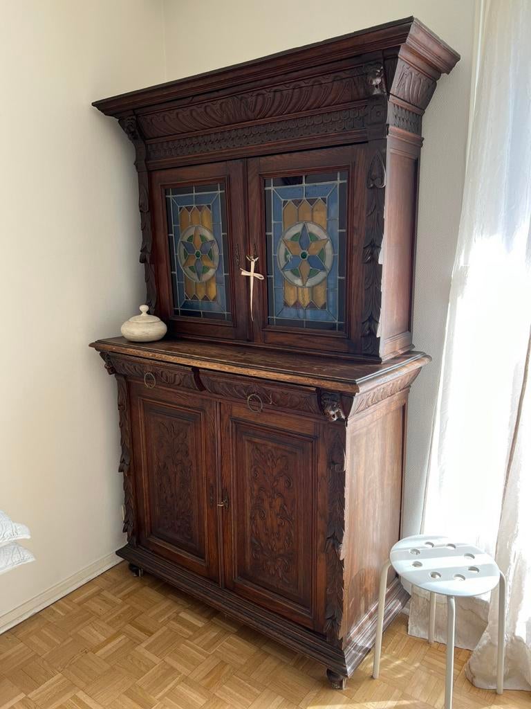 Buffet antique, Antiquités & Art, Antiquités | Meubles | Armoires, Enlèvement