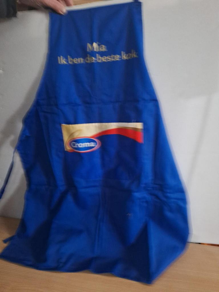keukenschort mia ik ben de beste kok, Huis en Inrichting, Ophalen of Verzenden, Nieuw, Schort