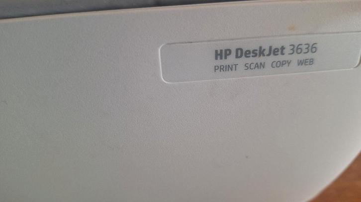 gratis afhalen printer HPdeskjet 3636, Computers en Software, Printers, Gebruikt, Printer, Kleur printen, Kopieren, Scannen, Zwart-en-wit printen