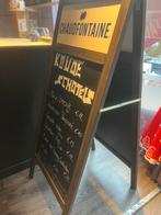 Horeca stoepbord, Ophalen