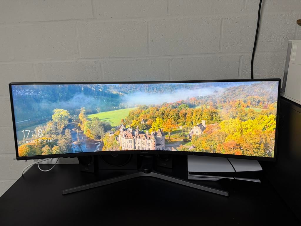 SAMSUNG 49INCH CURVED MONITOR, Computers en Software, Monitoren, Zo goed als nieuw, Ophalen