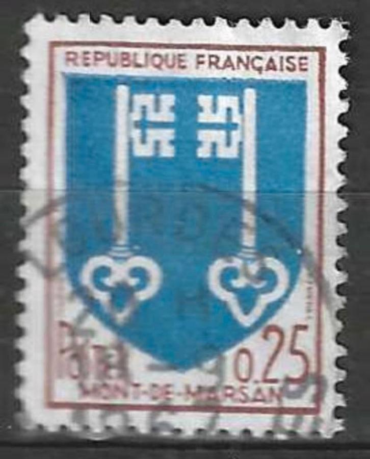 Frankrijk 1966 - Yvert 1469 - Mont-de-Marsan (ST), Postzegels en Munten, Postzegels | Europa | Frankrijk, Gestempeld, Verzenden