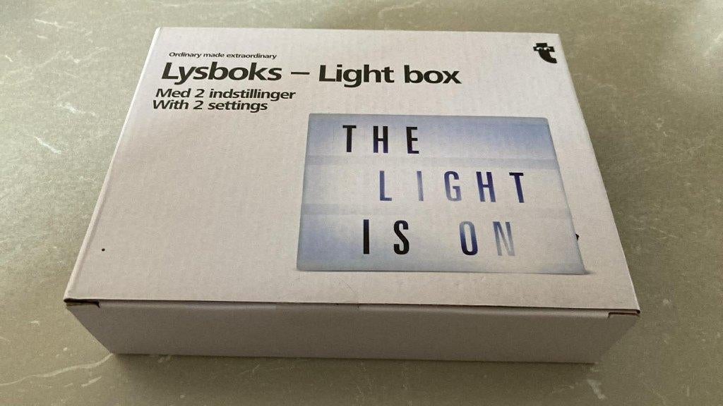 Lysboks Light box (nieuw), Maison & Meubles, Accessoires pour la Maison | Tableaux à écrire & Proverbes, Enlèvement, Neuf