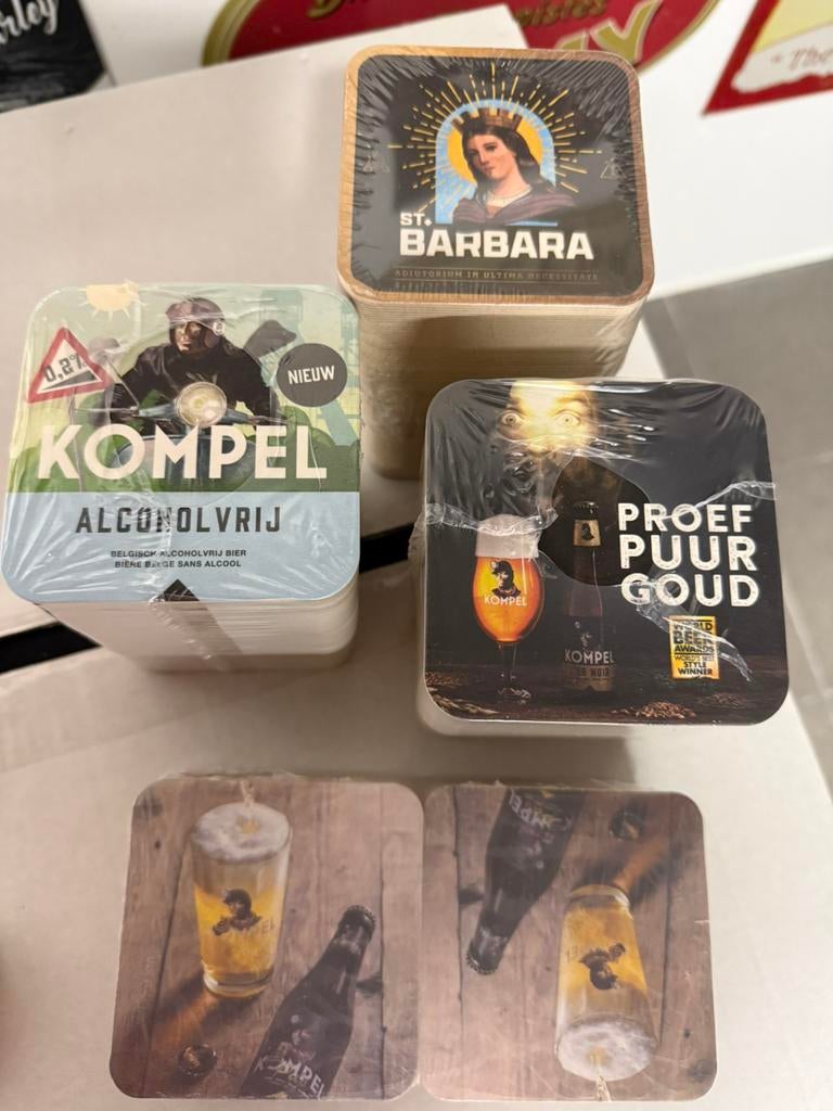 Bierviltjes brouwerij Kompel, Ophalen, Nieuw