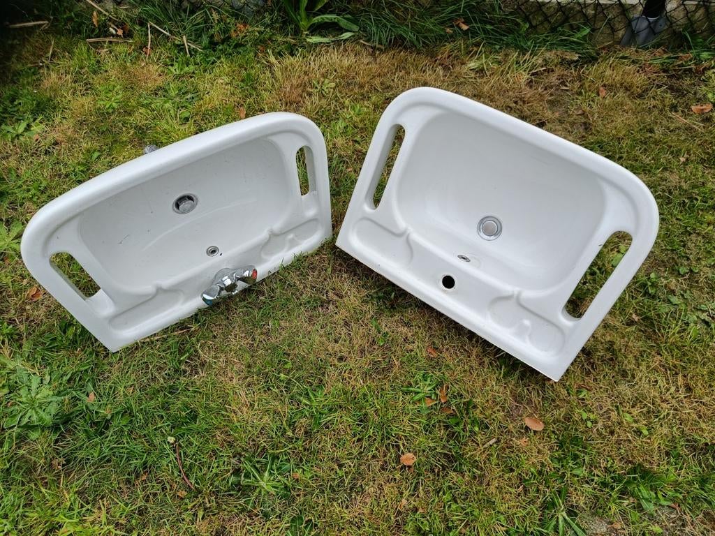 Vintage wastafels 2 stuks, Bricolage & Construction, Sanitaire, Enlèvement, Utilisé, Lavabo