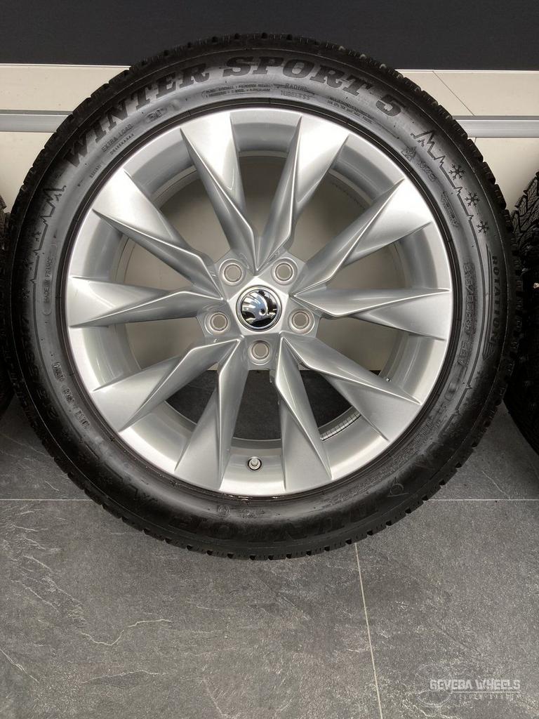 17” originele Skoda Superb B8 B9 velgen + winterbanden 5x112, Pneus et Jantes, Véhicule de tourisme, -, 17 pouces