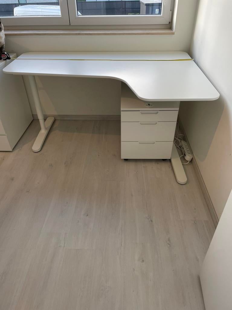 Bureau d'angle + commode, Maison & Meubles, Bureaux, Enlèvement, Comme neuf, Bureau d'angle