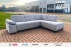 Grijze Stoffen Hoekzetel-Gratis Levering BE, 75 à 100 cm, Quatre personnes ou plus, Moins de 150 cm, Comme neuf