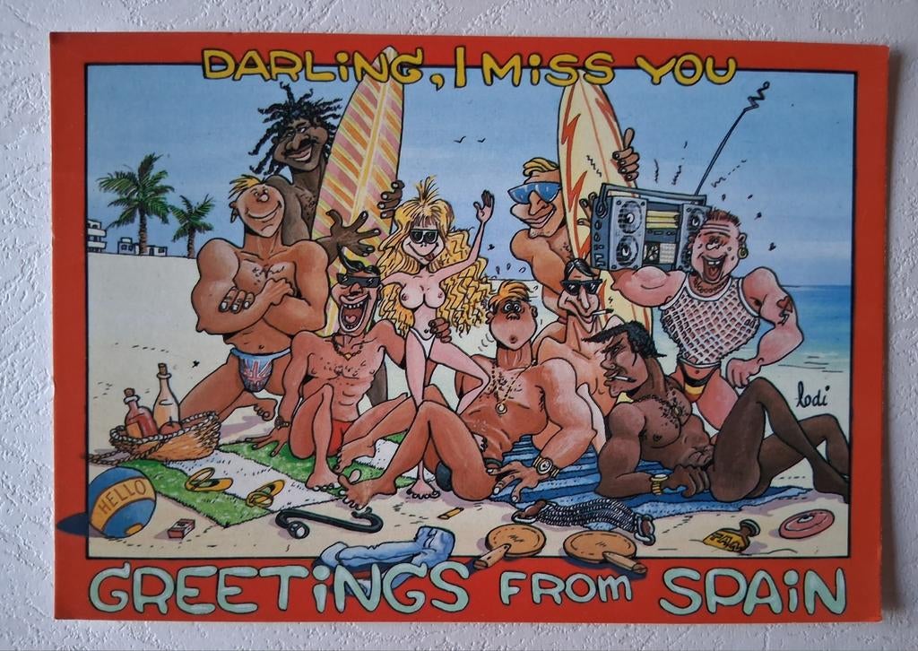 Grappige postkaart, Verzamelen, Ophalen of Verzenden