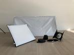 Visatec studiolampen met statieven en softboxen, Ophalen, Gebruikt, Lamp of Flitsset