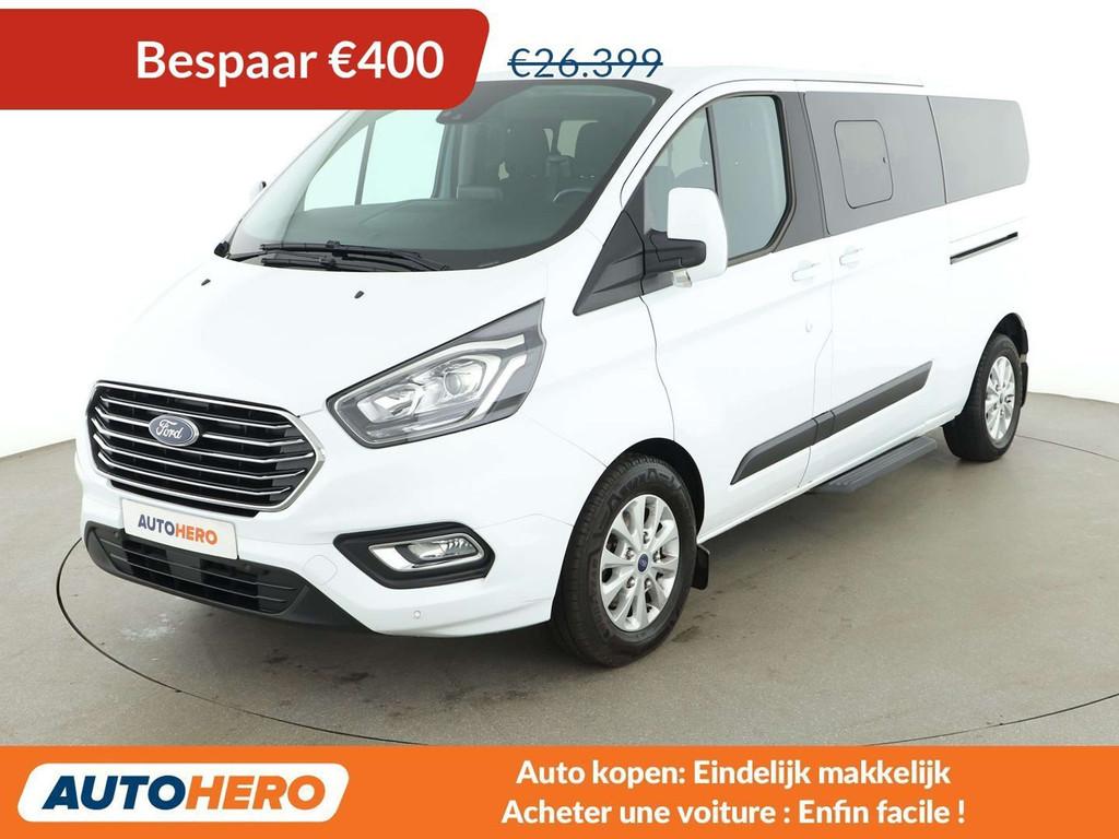 Ford Tourneo Custom 2.0 TDCi 320 L2 Trend (bj 2018), Auto's, Stof, Wit, 9 zetels, Diesel