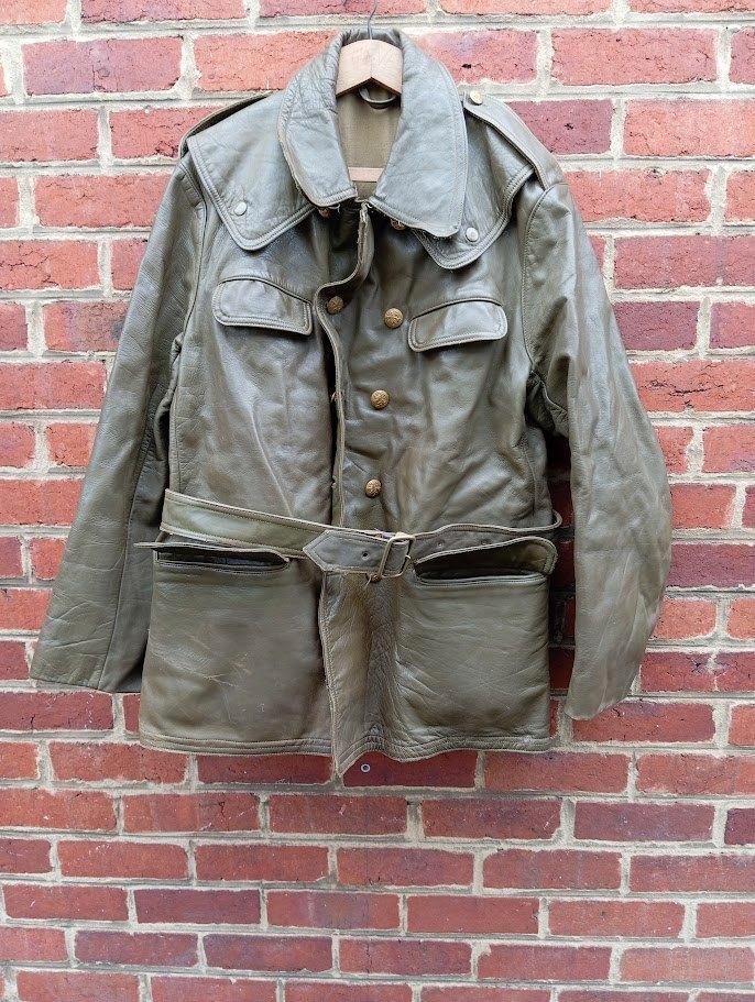 Veste cuir motard ABL, Verzamelen, Militaria | Algemeen, Landmacht, Kleding of Schoenen, Ophalen of Verzenden