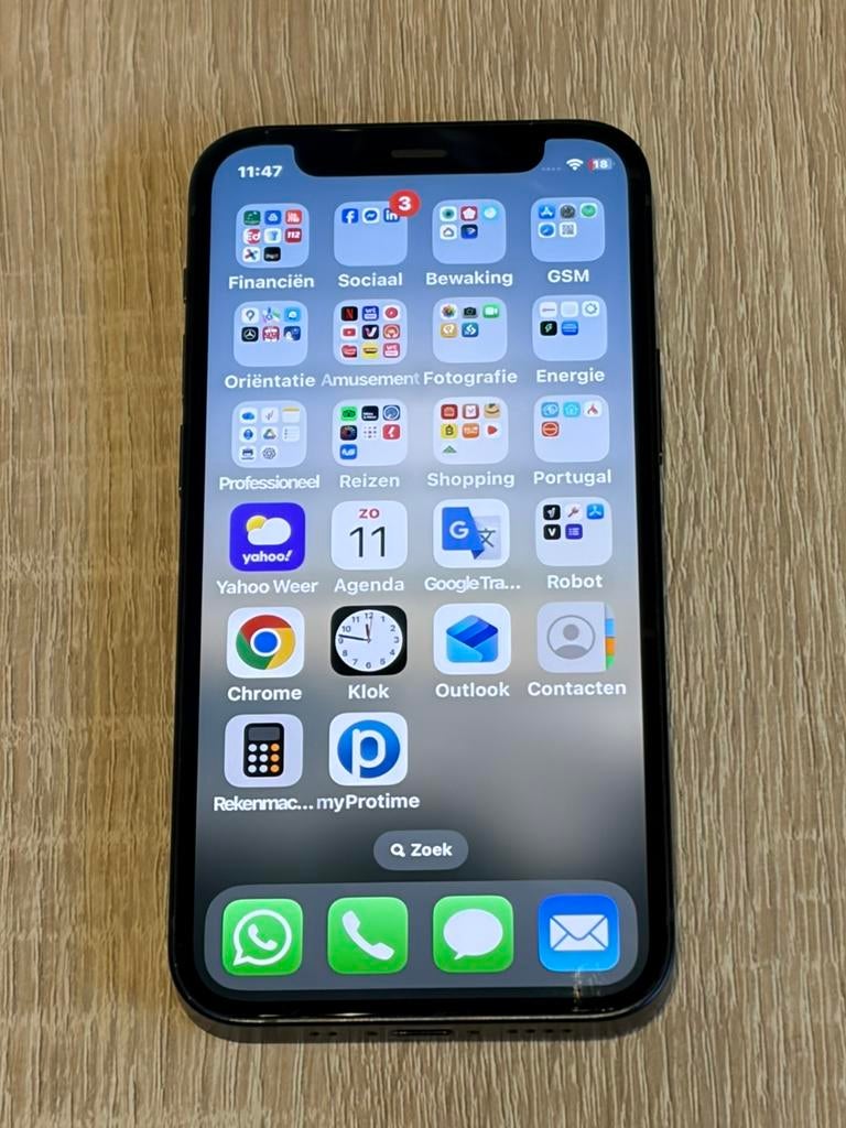 iPhone 12 mini 128GB, Telecommunicatie, Mobiele telefoons | Apple iPhone, Ophalen, IPhone 12 Mini, Zwart, 78 %