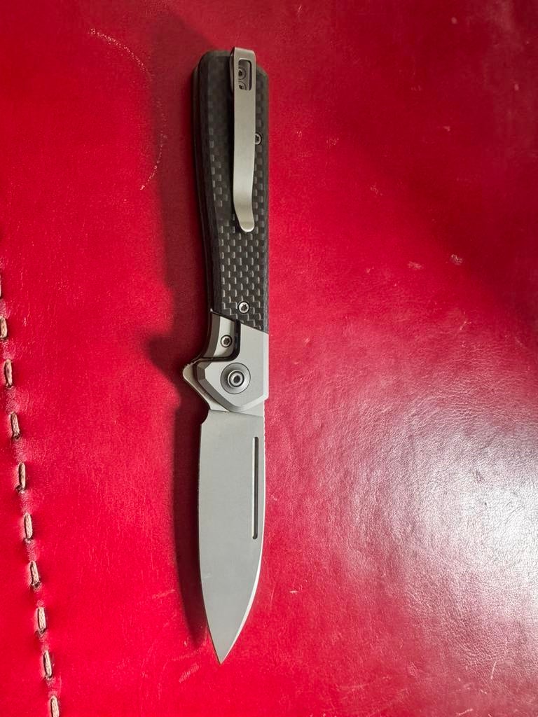 DERNIER PRIX !! Couteau EDC We Knife Southsayer, Caravans en Kamperen, Kampeergereedschap, Zo goed als nieuw, Ophalen