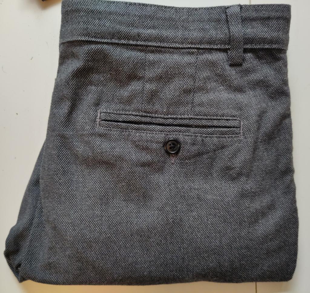 Selected Homme stijvolle broek grijs slim W32/L34, Kleding | Heren, Broeken en Pantalons, Overige maten, Ophalen of Verzenden