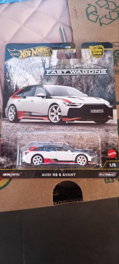 Hot Wheels Audi RS6 avant 1/64, Hobby en Vrije tijd, Ophalen of Verzenden, Nieuw, Auto