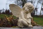 WIT GEPATINEERD GIETIJZEREN BEELD (DE FEE ZIT EN SLAAPT), Tuin en Terras, Ophalen of Verzenden, Nieuw, Overige materialen, Overige typen