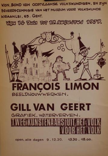 FRANÇOIS LIMON GILL VAN GEERT 1979 affiche beschikbaar voor biedingen
