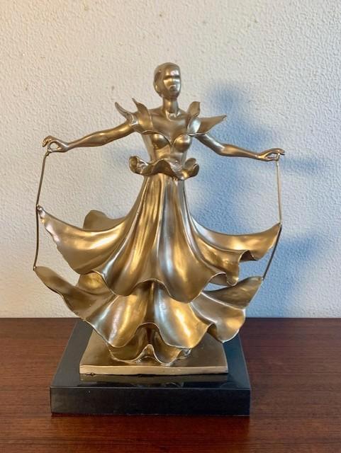 Bronzen Beeld Salvador Dali Sculptuur Vrouw Dalinian Dancer, Antiquités & Art, Art | Sculptures & Bois, Enlèvement ou Envoi