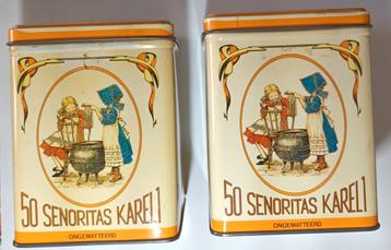 Sigaren doosjes van 50 senoritas karel1 ongematteerd.