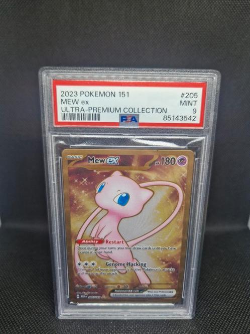Mew ex Ultra Premium Collection 151 PSA 9, Hobby en Vrije tijd, Verzamelkaartspellen | Pokémon, Zo goed als nieuw, Ophalen of Verzenden