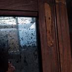 Schouwspiegel,mooie,verweerde, Antiek en Kunst, Ophalen, Rechthoekig, 50 tot 100 cm, 100 tot 150 cm