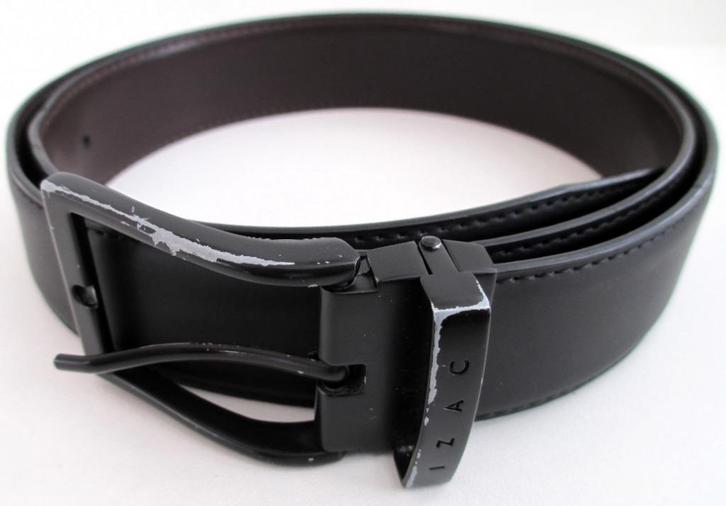 ceinture en cuir izac réversible marron noir 35mm de large.1, Vêtements | Hommes, Ceintures, Porté, Ceinture, 95 à 105 cm, Brun
